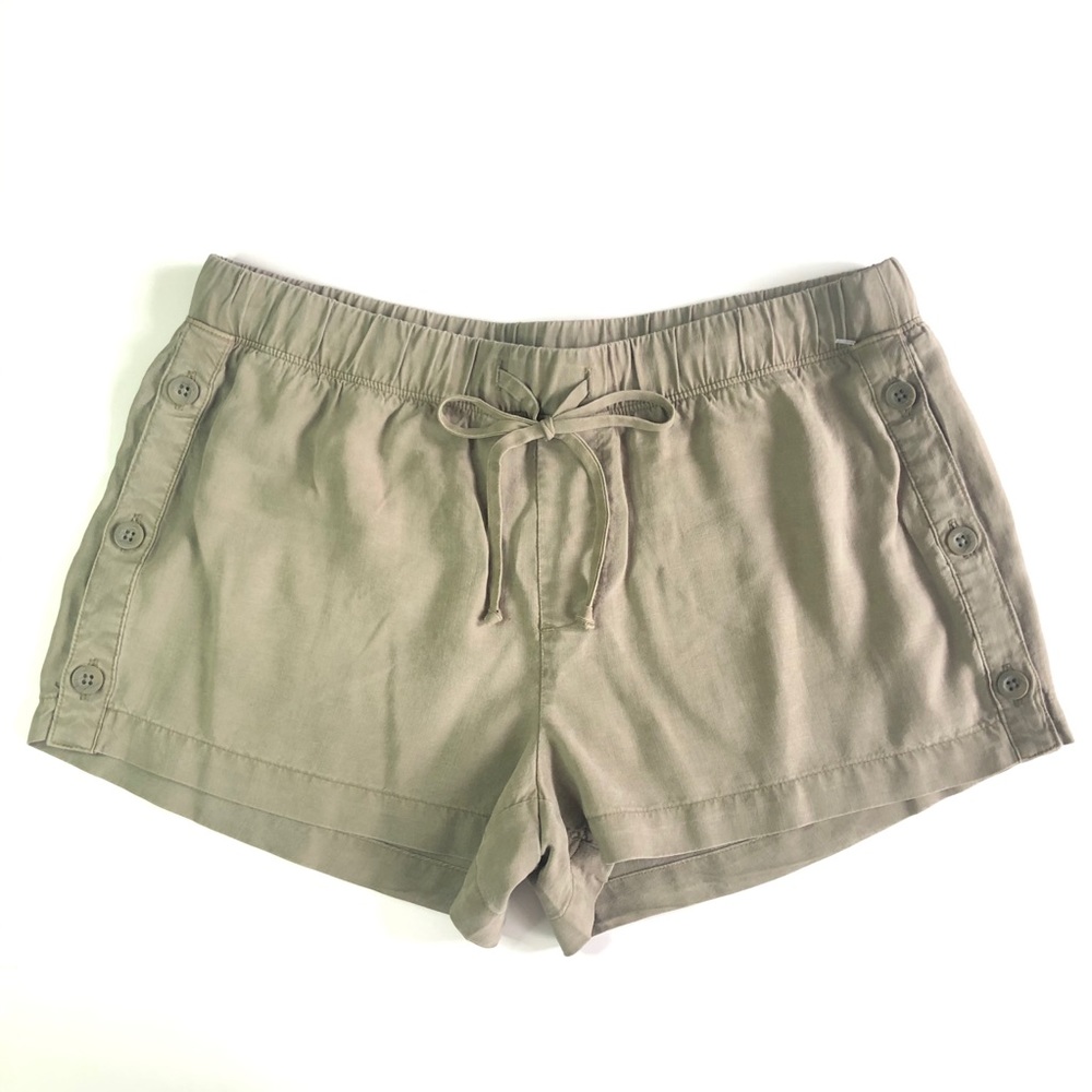 Cloth And Stone Side Buttom Drawstring Shorts - image 1
